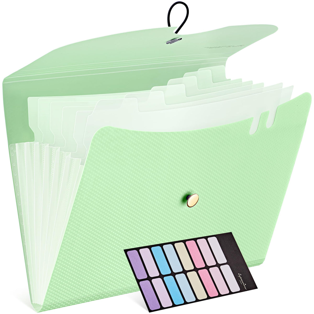 JARLINK 7 Pockets Expanding File Folder, A4 Accordion folders, Pink