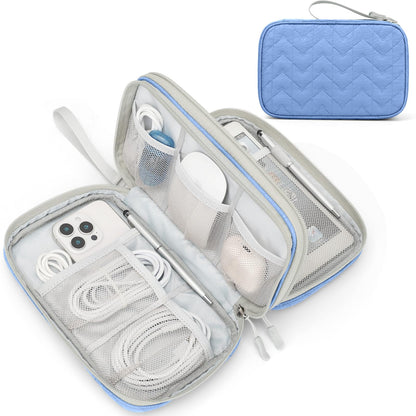 FYY Electronic Organizer, Travel Tech Pouch Bag, Cable Organizer Black