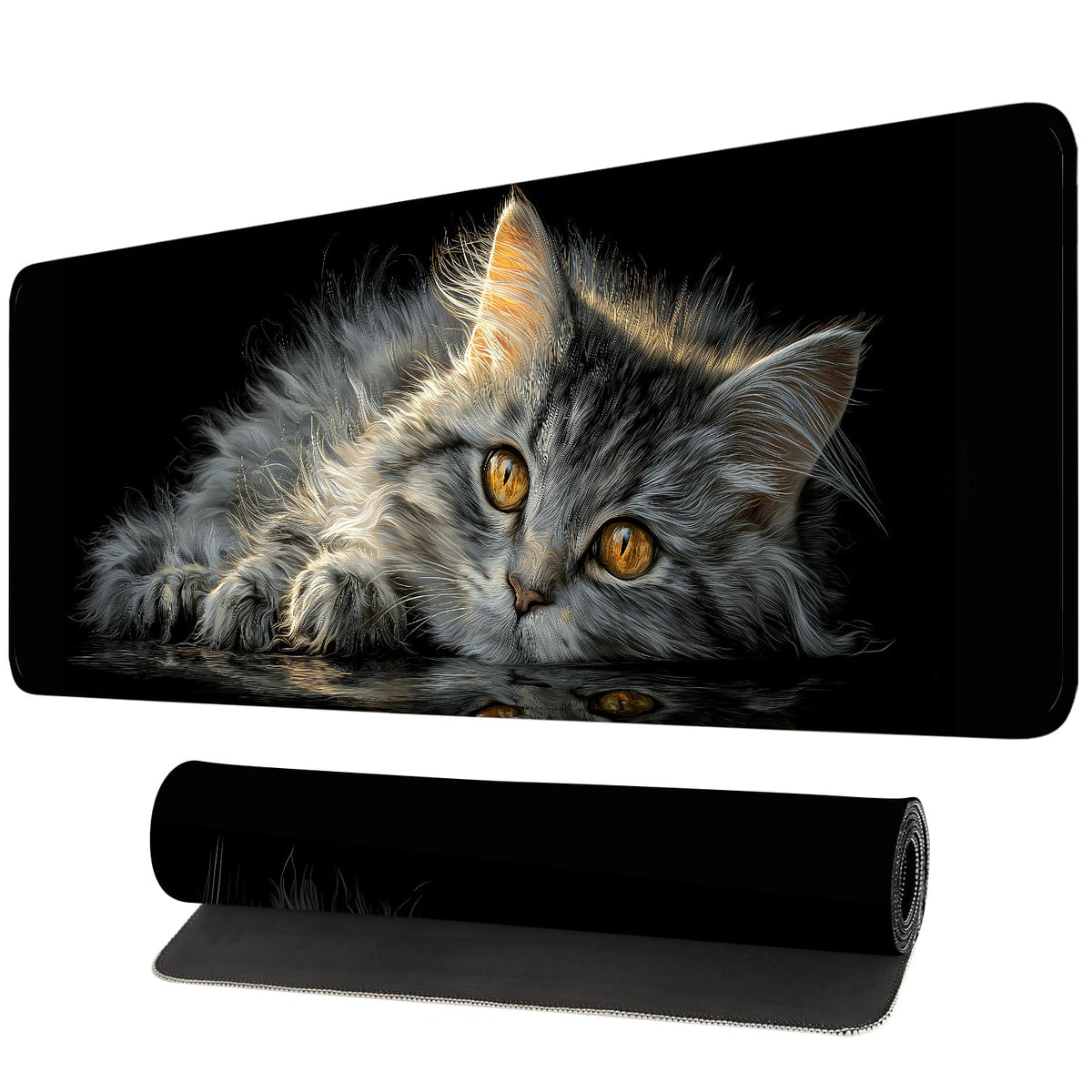 Mouse Pad, Large Anti-Slip with Stitched Edges Desk Mat Desktop Laptop Computer Desk Keyboard Mat,Table Protector Blotter Mat (Book, 35.4" x 15.7")