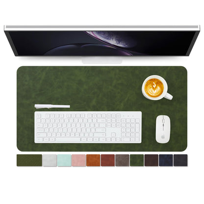 Distressed Leather Desk Mat - Non-Slip PU Desk Pad for Office and Home - Desk Organization and Accessories - Ideal for Large Mouse Pad and Desk Mats on Top of Desks(Espresso,31.5"x 15.7")