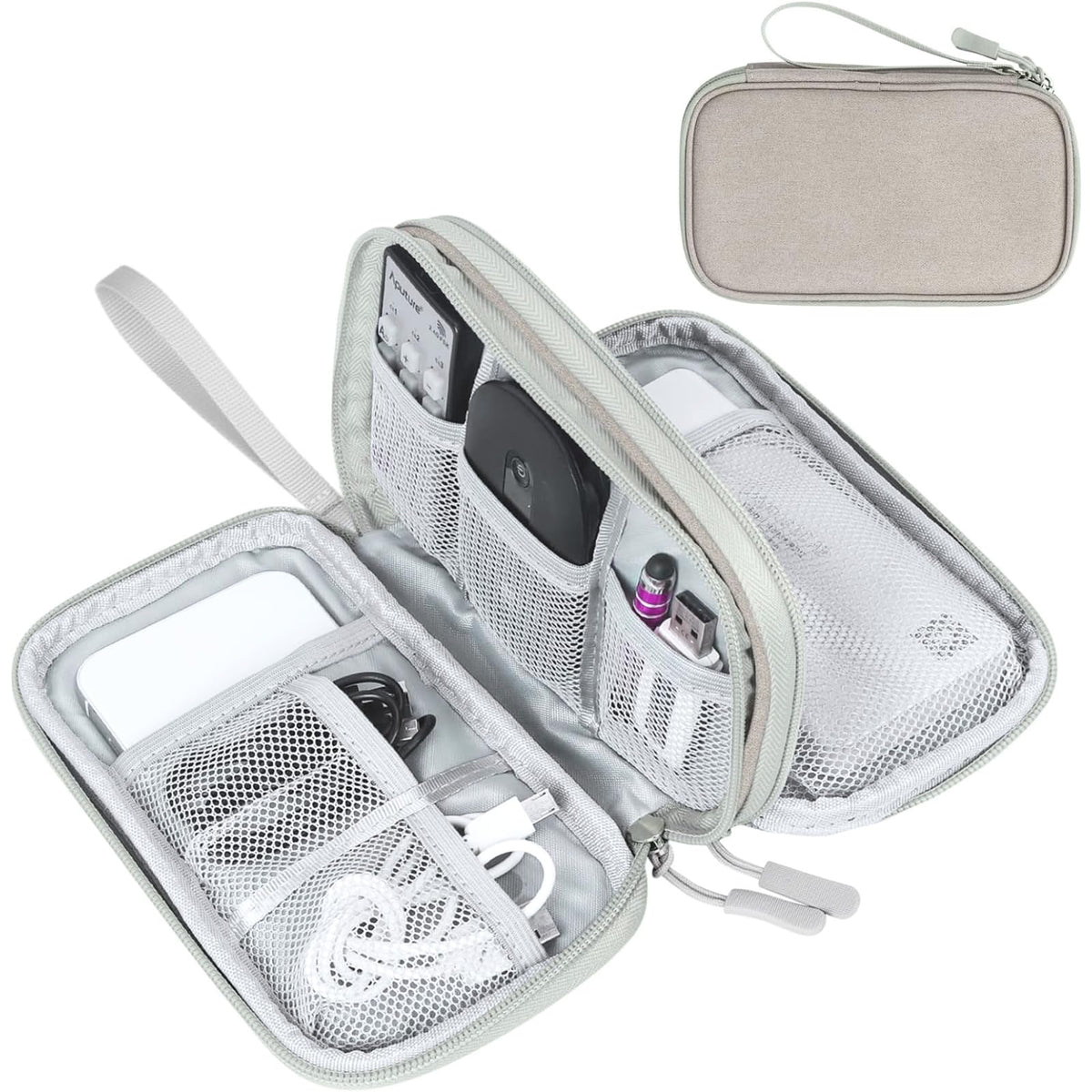 FYY Electronic Organizer, Travel Tech Pouch Bag, Cable Organizer Navy