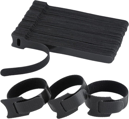 MVYC Reusable Cable Ties, Hook and Loop Cord Organizer, 6 Inch 120 PCS