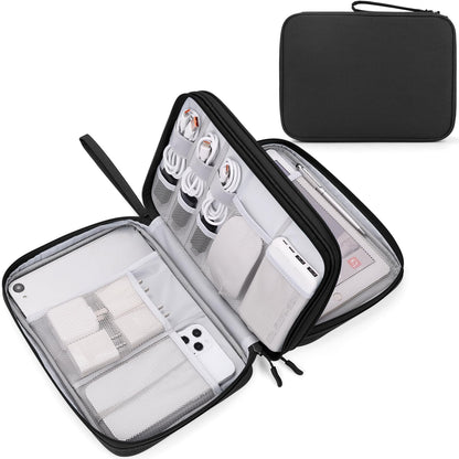 FYY Electronic Organizer, Travel Tech Pouch Bag, Cable Organizer Navy