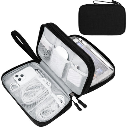 FYY Electronic Organizer, Travel Tech Pouch Bag, Cable Organizer Navy