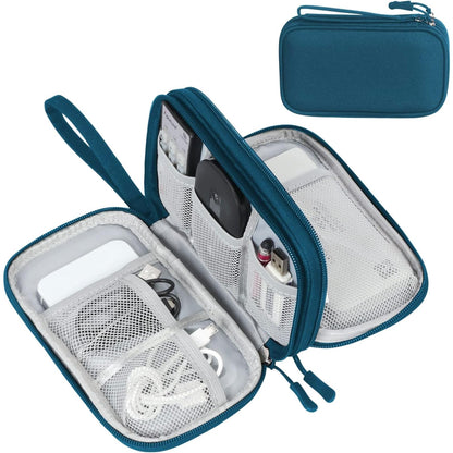 FYY Electronic Organizer, Travel Tech Pouch Bag, Cable Organizer Wine Red