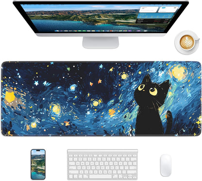 Mouse Pad 31.5x11.8in Large Desk Mat Non-Slip for Office