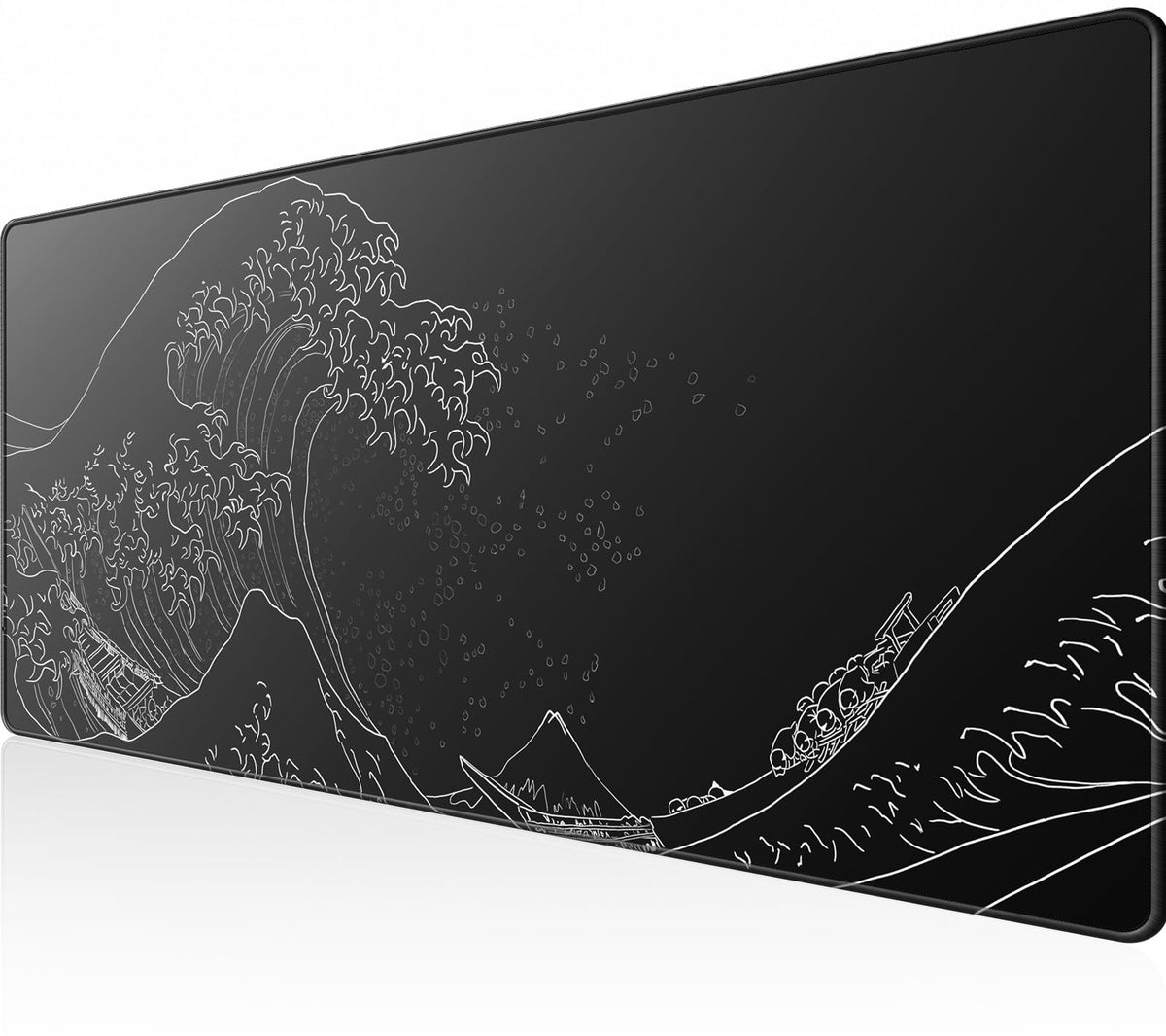 KTRIO Oversized Gaming Mouse Pad Desk Mat for Gamer, 47.3" x 23.6", Black