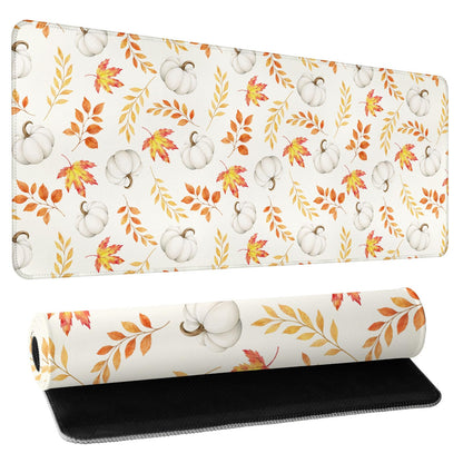 Leopard Desk Mat 31.5x11.8 Inch with Anti-Slip Rubber Base for Home Office