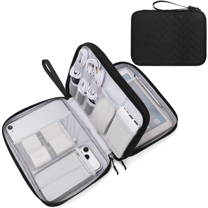 FYY Electronic Organizer, Travel Tech Pouch Bag, Cable Organizer Navy