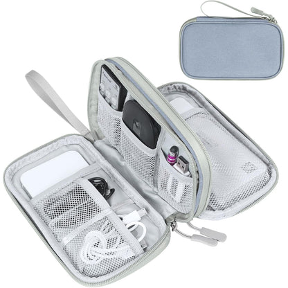 FYY Electronic Organizer, Travel Tech Pouch Bag, Cable Organizer Wine Red