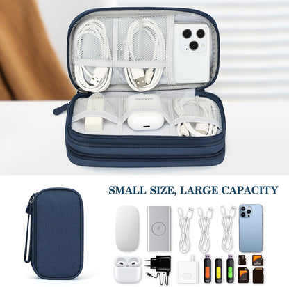 FYY Electronic Organizer, Travel Tech Pouch Bag, Cable Organizer Navy