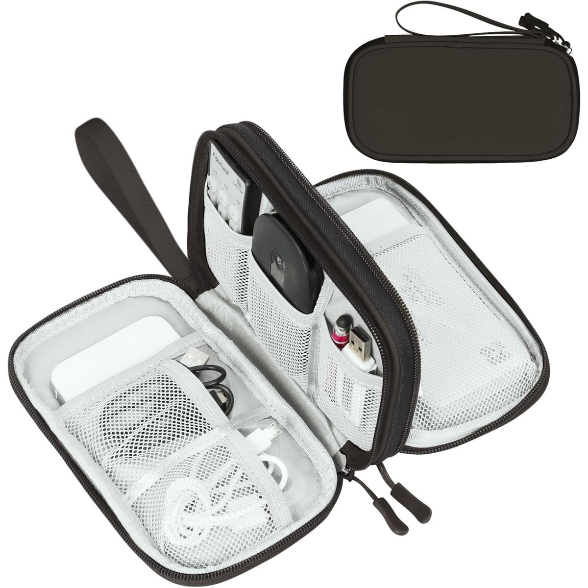 FYY Electronic Organizer, Travel Tech Pouch Bag, Cable Organizer Navy