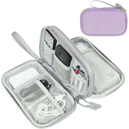 FYY Electronic Organizer, Travel Tech Pouch Bag, Cable Organizer Wine Red