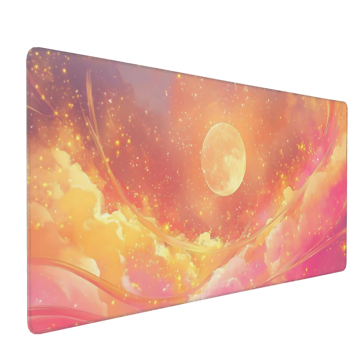 Dark Green Floral XXL Desk Mat, Extra Large Mouse Pad with Anti-Slip Base & Stitched Edges for Women, Aesthetic Desk Pad for Home Office Computer, Keyboard Mat Office Supplies Decor