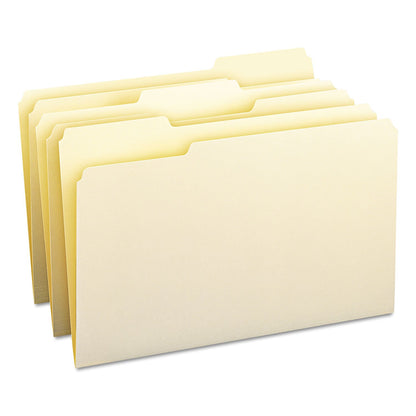 Smead File Folder, 1/3-Cut Tab, Assorted Positions, Legal Size, Manila, 100 per Box (15330)