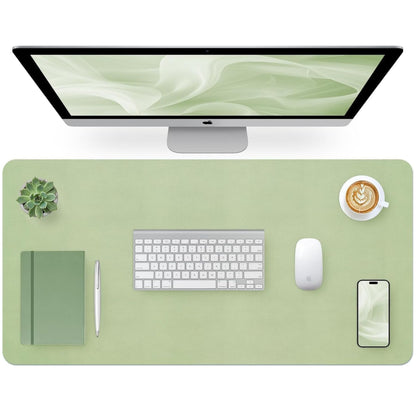 Bloss Green Desk Mat, Desk Matt for Desktop, Large Leather Desk Pad, Desk Pad Mat Waterproof, Computer Mat for Office Work/Home/Decor (31.5 x 15.7 Inches)