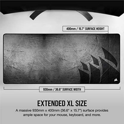 Corsair MM350 PRO Premium Cloth Gaming Mouse Pad – Extended XL – Black/Gray