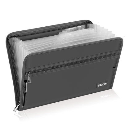 ENGPOW Expanding File Folder,Fireproof 13 Pockets Document Organizer Bag