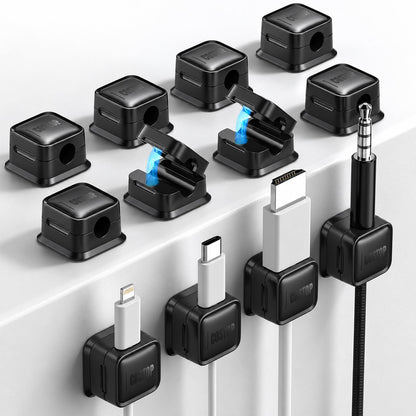 9 Pack Cord Organizer Magnetic Cable Clips Adhesive Wire Management 1s Lock