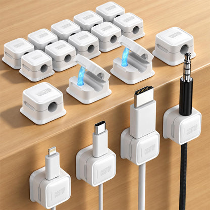 9 Pack Cord Organizer Magnetic Cable Clips Adhesive Wire Management 1s Lock