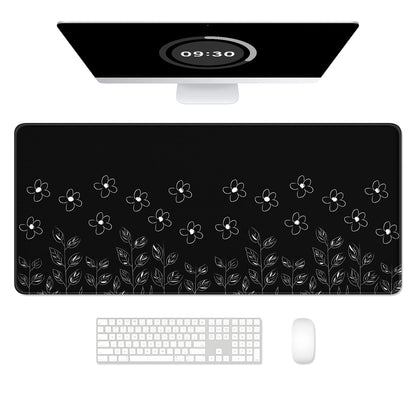 Desk Mat, Ultra Large Mouse Pad, XXL Gaming Mousepad, Green Tropical Leaves Deskpad, Big Extended Full Size Mouse Pad, Desktop Desk Matt for Keyboard, Laptop & Computer, 35.5 x 15.7 in