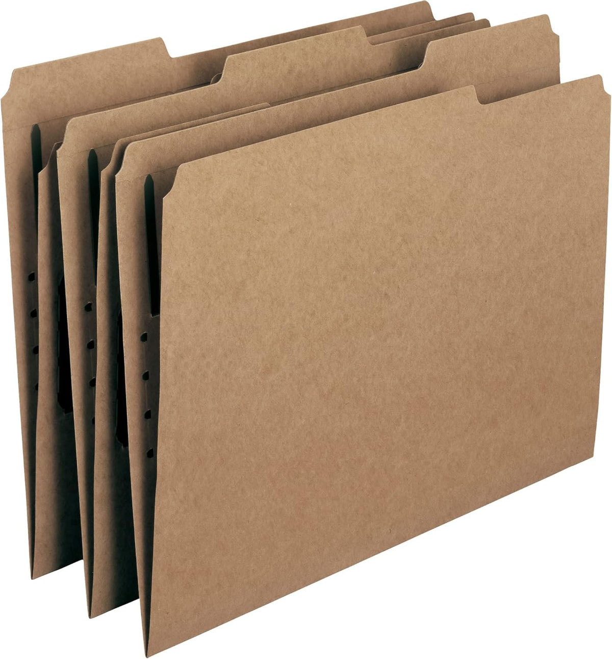 Smead Blue Fastener File Folders with Prongs, 3 Tab Letter Size