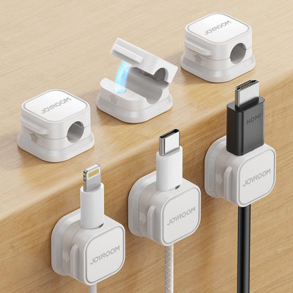 JOYROOM 9 Pack Magnetic Cable Clips, Cord Organizer Adhesive Wire Holder