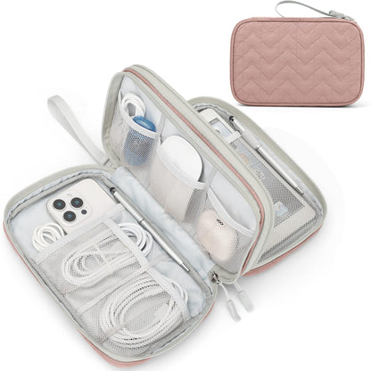 FYY Electronic Organizer, Travel Tech Pouch Bag, Medium, Black