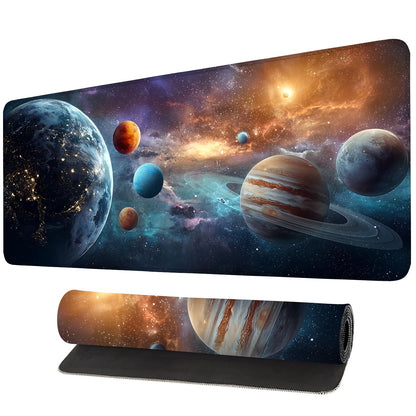 Mouse Pad, Large Anti-Slip with Stitched Edges Desk Mat Desktop Laptop Computer Desk Keyboard Mat,Table Protector Blotter Mat (Book, 35.4" x 15.7")
