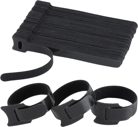 MVYC Reusable Cable Ties, Hook and Loop Cord Organizer, 6 Inch 120 PCS