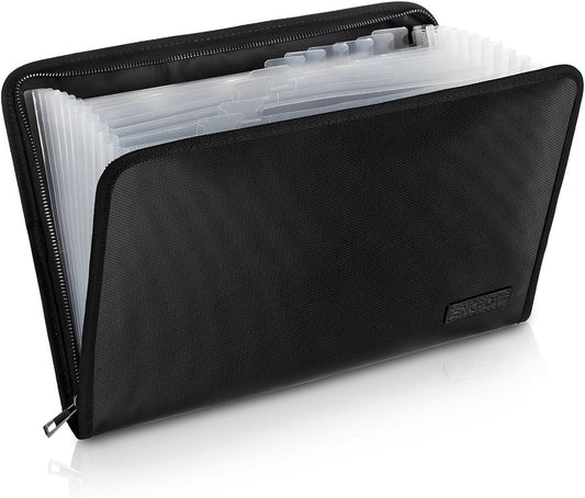 ENGPOW Expanding File Folder,Fireproof 13 Pockets Document Organizer Bag