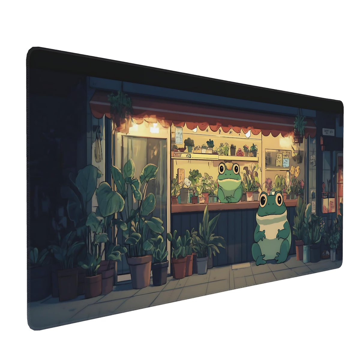 Dark Green Floral XXL Desk Mat, Extra Large Mouse Pad with Anti-Slip Base & Stitched Edges for Women, Aesthetic Desk Pad for Home Office Computer, Keyboard Mat Office Supplies Decor