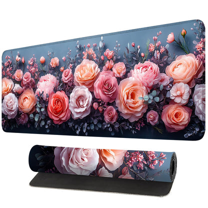 Mouse Pad, Large Anti-Slip with Stitched Edges Desk Mat Desktop Laptop Computer Desk Keyboard Mat,Table Protector Blotter Mat (Book, 35.4" x 15.7")