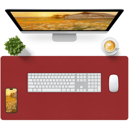 Bloss Green Desk Mat, Desk Matt for Desktop, Large Leather Desk Pad, Desk Pad Mat Waterproof, Computer Mat for Office Work/Home/Decor (31.5 x 15.7 Inches)