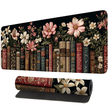 Mouse Pad, Large Anti-Slip with Stitched Edges Desk Mat Desktop Laptop Computer Desk Keyboard Mat,Table Protector Blotter Mat (Book, 35.4" x 15.7")