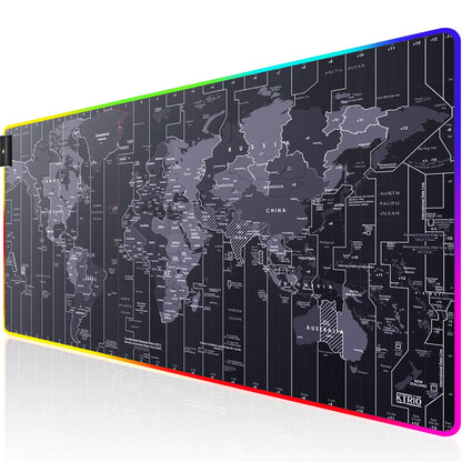 KTRIO Oversized Gaming Mouse Pad Desk Mat for Gamer, 47.3" x 23.6", Black