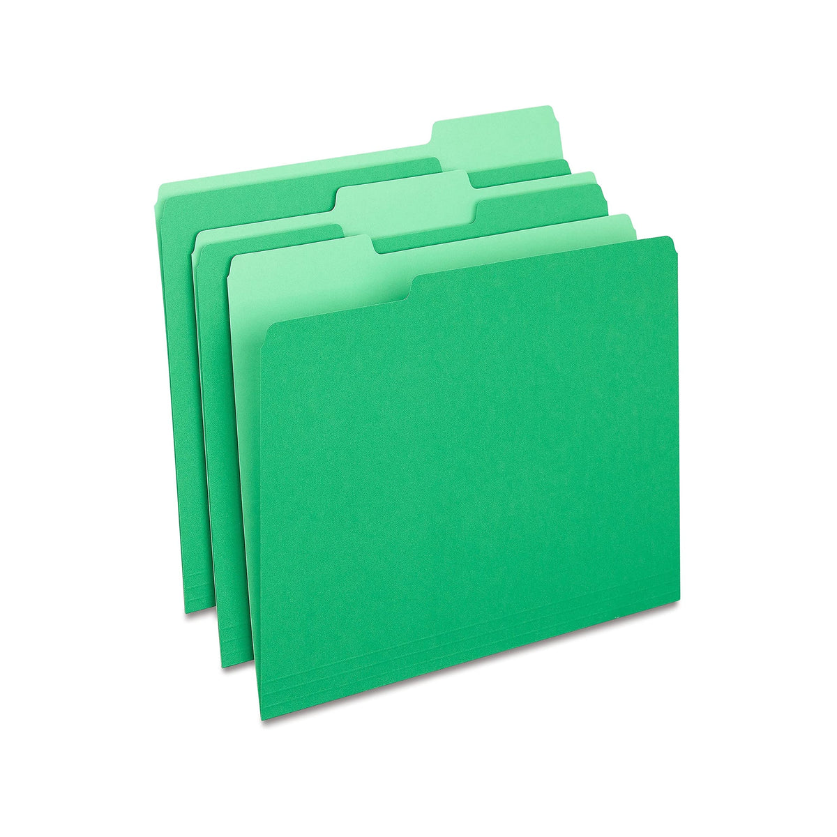 Staples File Folders, Letter Size, 1/3-Cut Tabs, Purple, 100/Pack