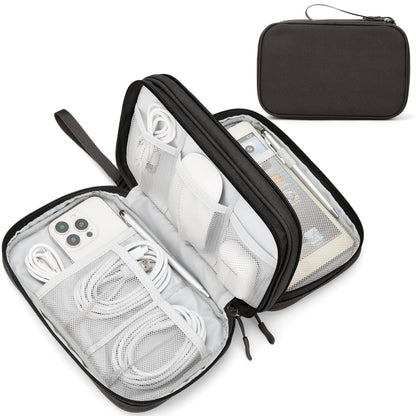 FYY Electronic Organizer, Travel Tech Pouch Bag, Medium, Black