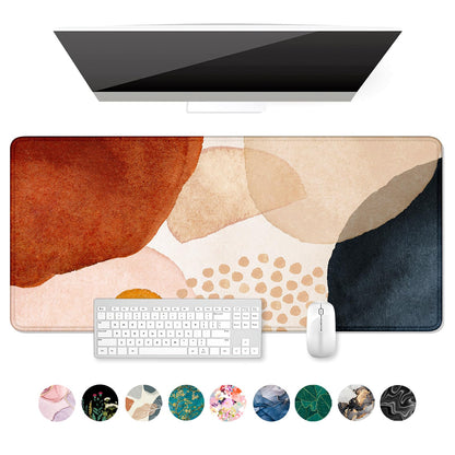 Desk Mat, Ultra Large Mouse Pad, XXL Gaming Mousepad, Green Tropical Leaves Deskpad, Big Extended Full Size Mouse Pad, Desktop Desk Matt for Keyboard, Laptop & Computer, 35.5 x 15.7 in