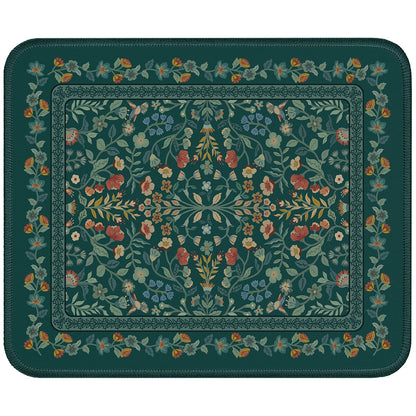 iCasso Aesthetic Desk Mat,31.5x11.8in Mouse Pads, Pink Floral
