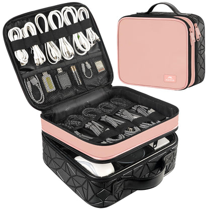 MATEIN Cable Organizer Bag, Travel Electronic Storage Cord Organizer Box