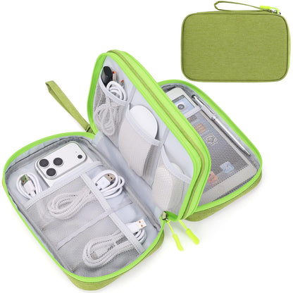 FYY Electronic Organizer, Travel Tech Pouch Bag, Cable Organizer Wine Red