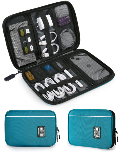 BAGSMART Large Electronic Organizer Travel Case for Tech Accessories, Black