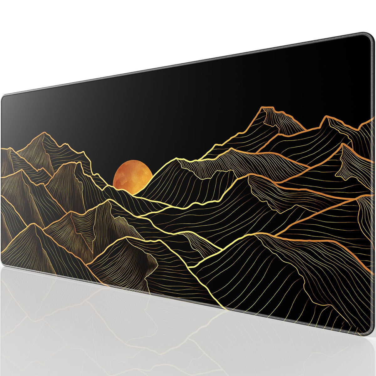 KTRIO Oversized Gaming Mouse Pad Desk Mat for Gamer, 47.3" x 23.6", Black