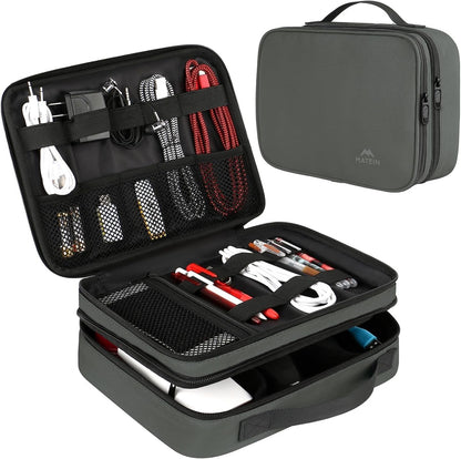 MATEIN Cable Organizer Bag, Large Travel Storage Bag, Sturdy Tool Case
