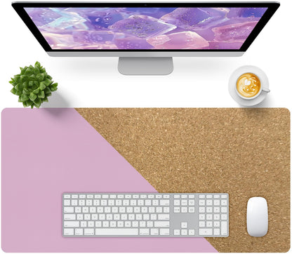 Bloss Green Desk Mat, Desk Matt for Desktop, Large Leather Desk Pad, Desk Pad Mat Waterproof, Computer Mat for Office Work/Home/Decor (31.5 x 15.7 Inches)