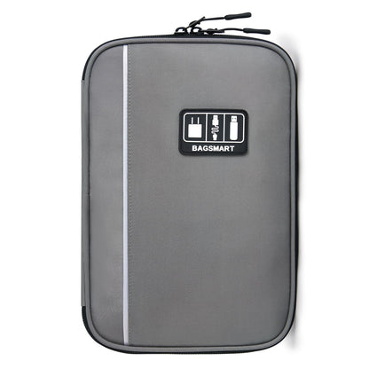 BAGSMART Large Electronic Organizer Travel Case for Tech Accessories, Black
