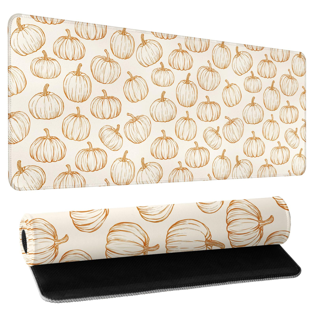 Leopard Desk Mat 31.5x11.8 Inch with Anti-Slip Rubber Base for Home Office