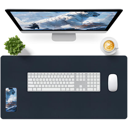 Bloss Green Desk Mat, Desk Matt for Desktop, Large Leather Desk Pad, Desk Pad Mat Waterproof, Computer Mat for Office Work/Home/Decor (31.5 x 15.7 Inches)