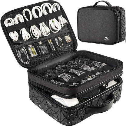 MATEIN Cable Organizer Bag, Travel Electronic Storage Cord Organizer Box